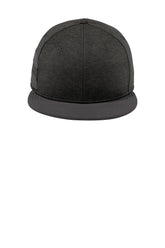 New Era ® Shadow Heather Striped Flat Bill Snapback Cap - Black Shadow Heather/ Graphite - OSFA